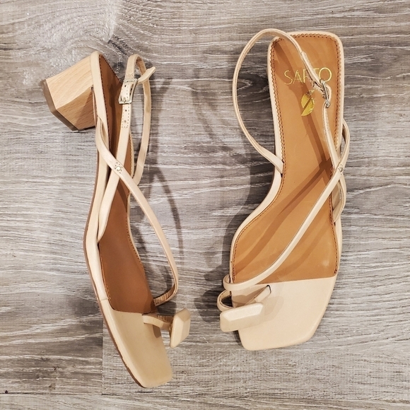NEW Sarto Courtney Dress Sandal Beige - Picture 2 of 5